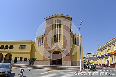 CaÃ±ete modern cathedral Editorial Stock Photo